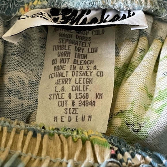 Mickey by Jerry Leigh shorts vintage 90’s size medium Disney ocean tropical - Picture 8 of 11